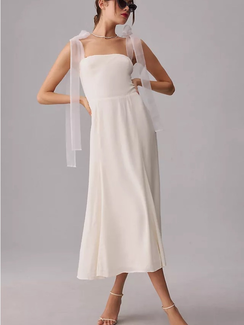Reformation Kairo Dress size 8 ivory